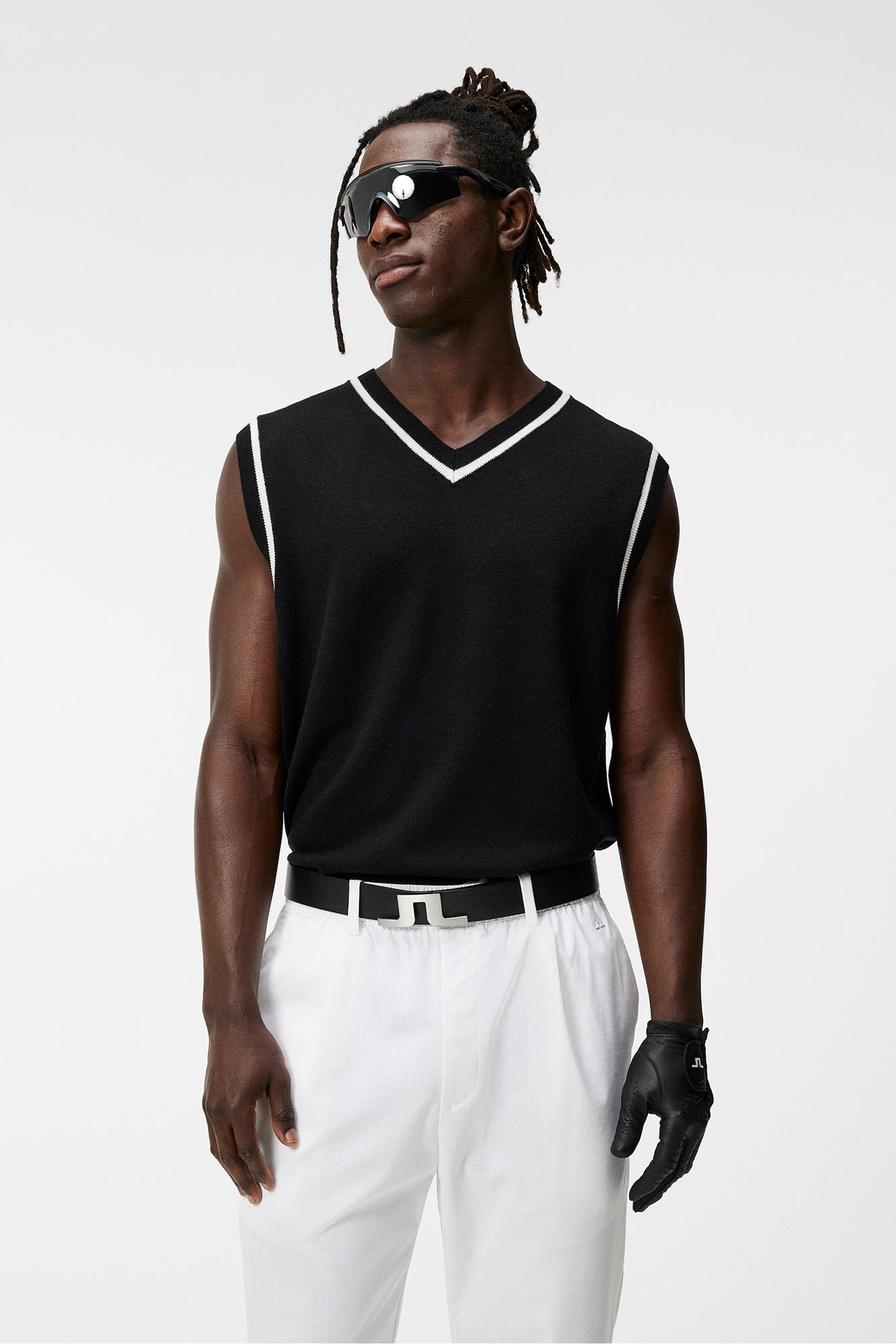 Men | Fraser Knitted Vest | Black