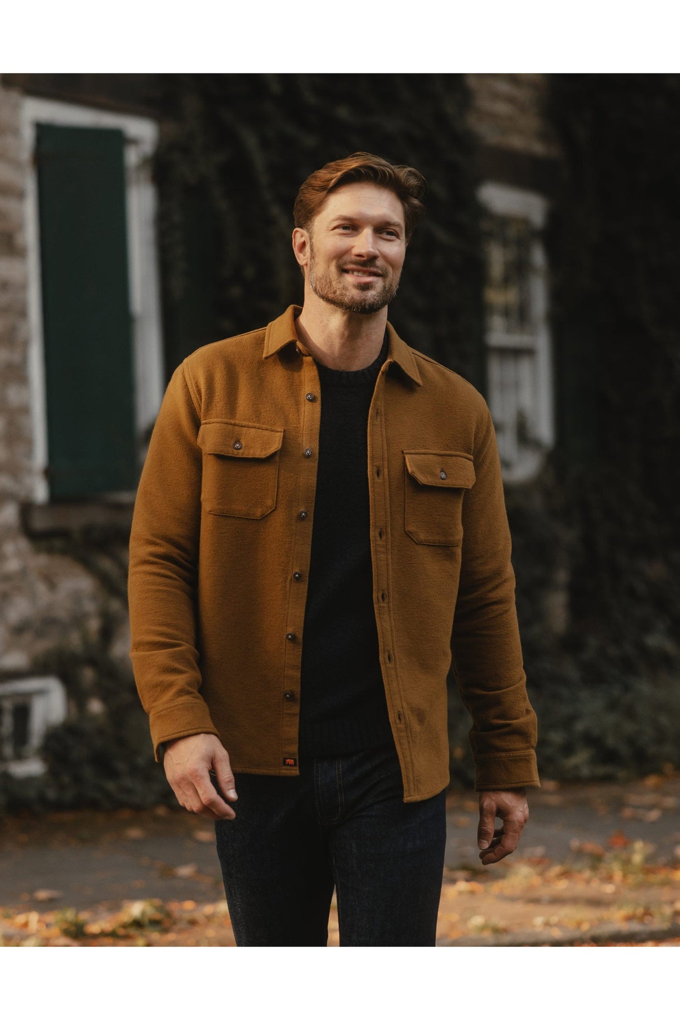 Men | Heavyweight Chamois Overshirt | Gold