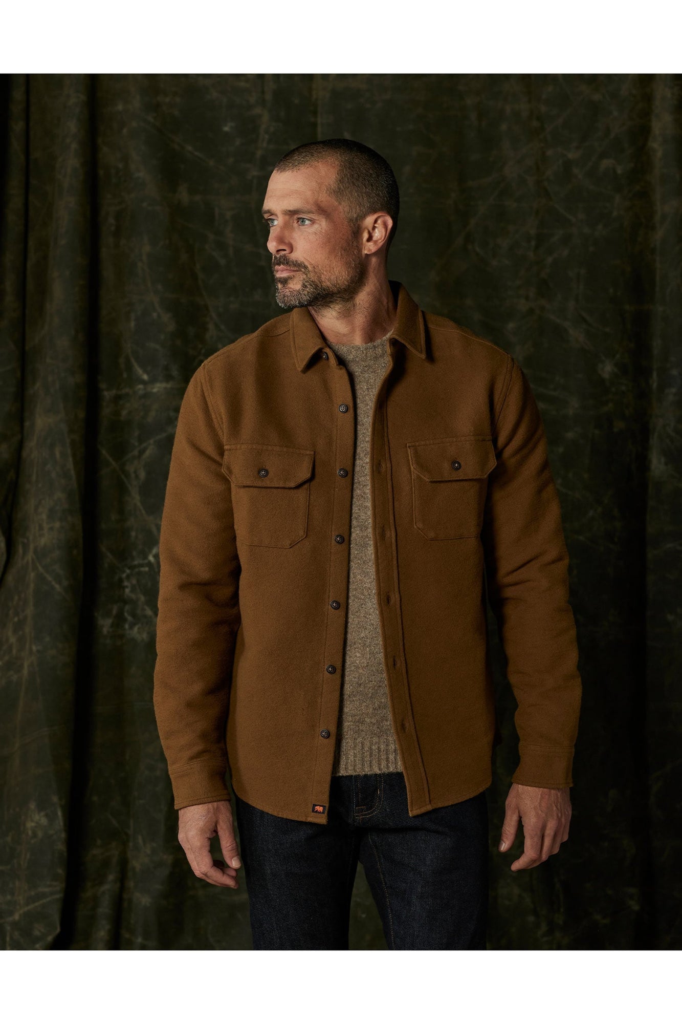 Men | Heavyweight Chamois Overshirt | Gold