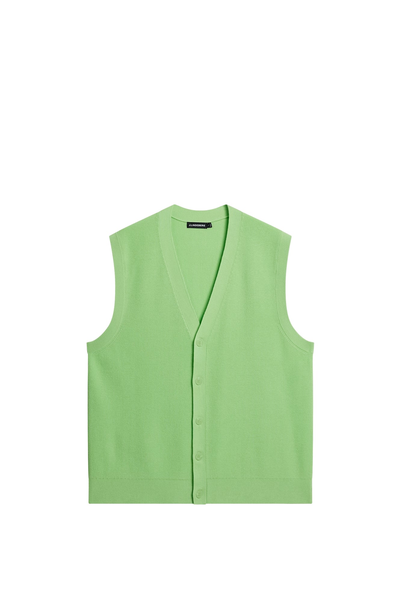 Men | Hugo Cardigan Vest | Paradise Green