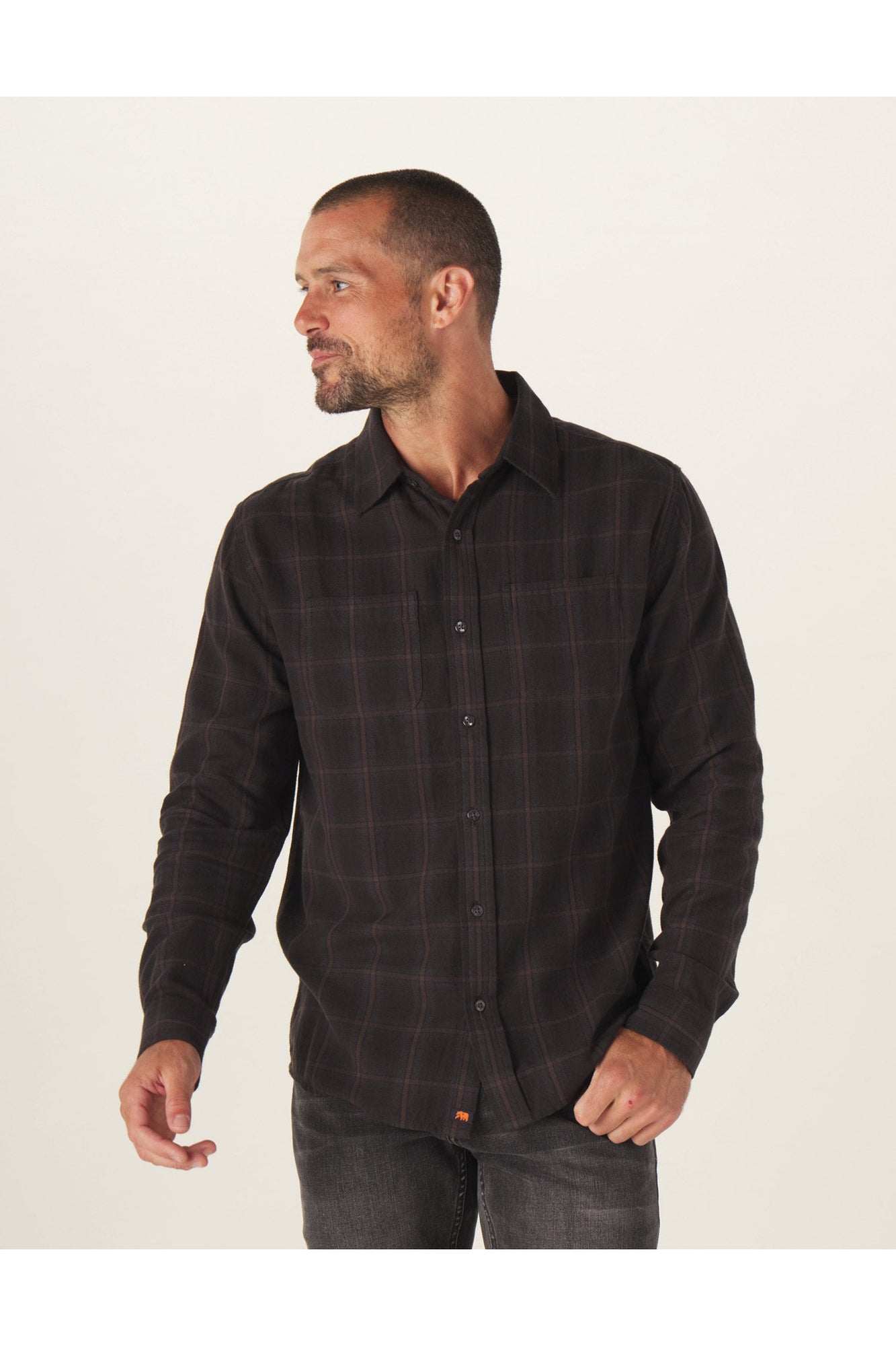 Men | Jackson Lightweight Flannel | Charcoal Plaid
