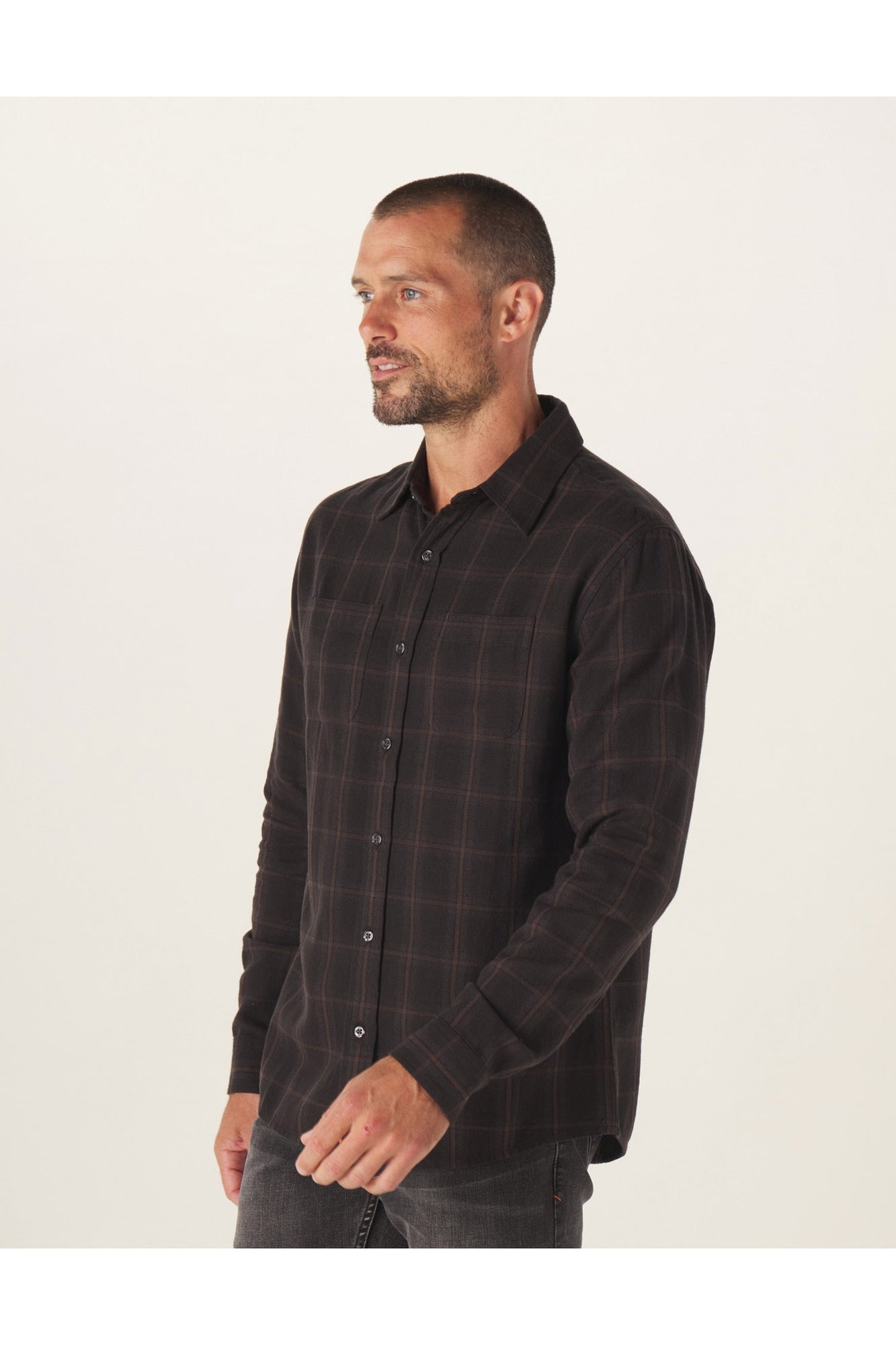 Men | Jackson Lightweight Flannel | Charcoal Plaid
