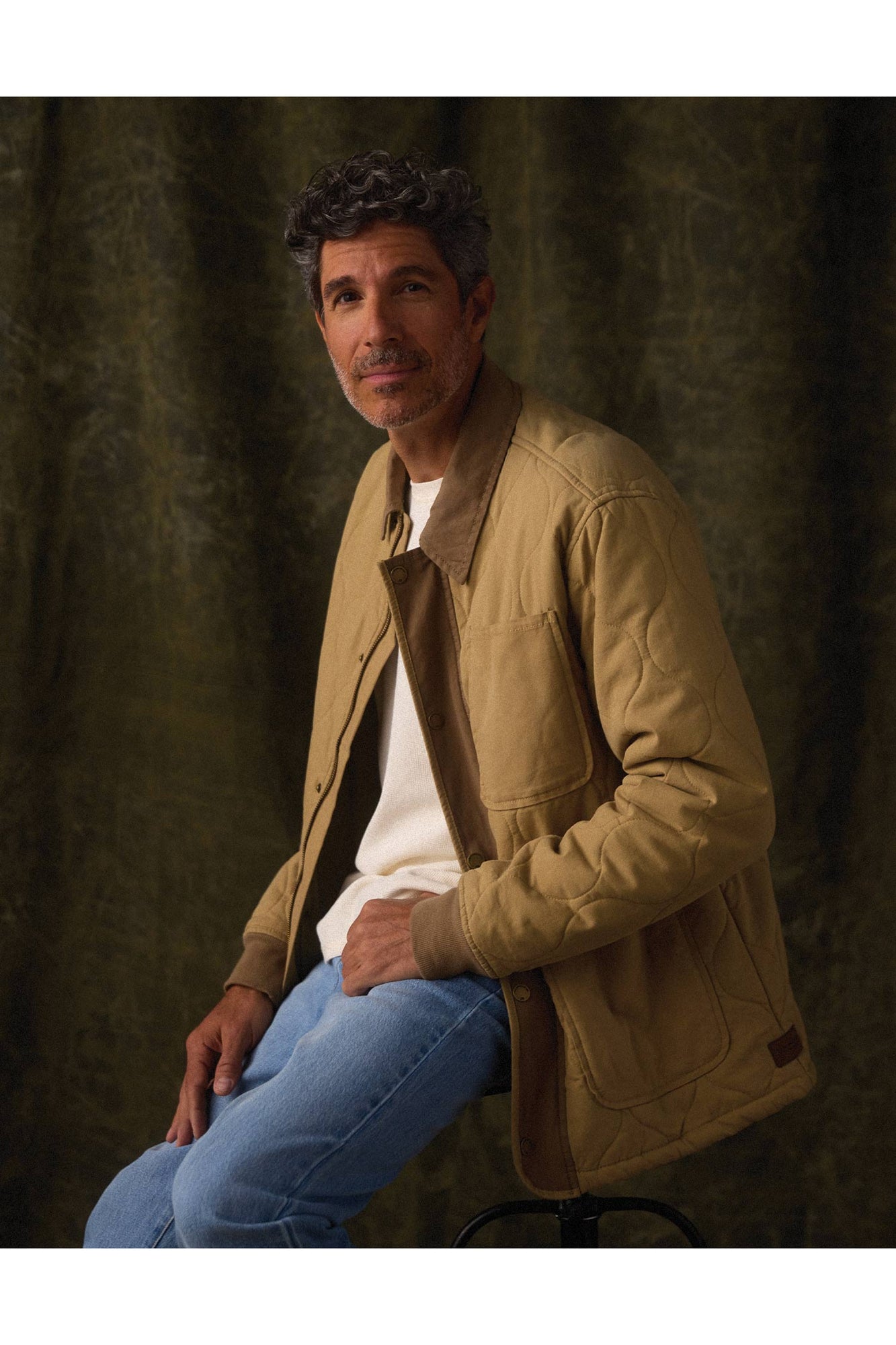 Men | James Canvas Liner Jacket | Tan/Cedar