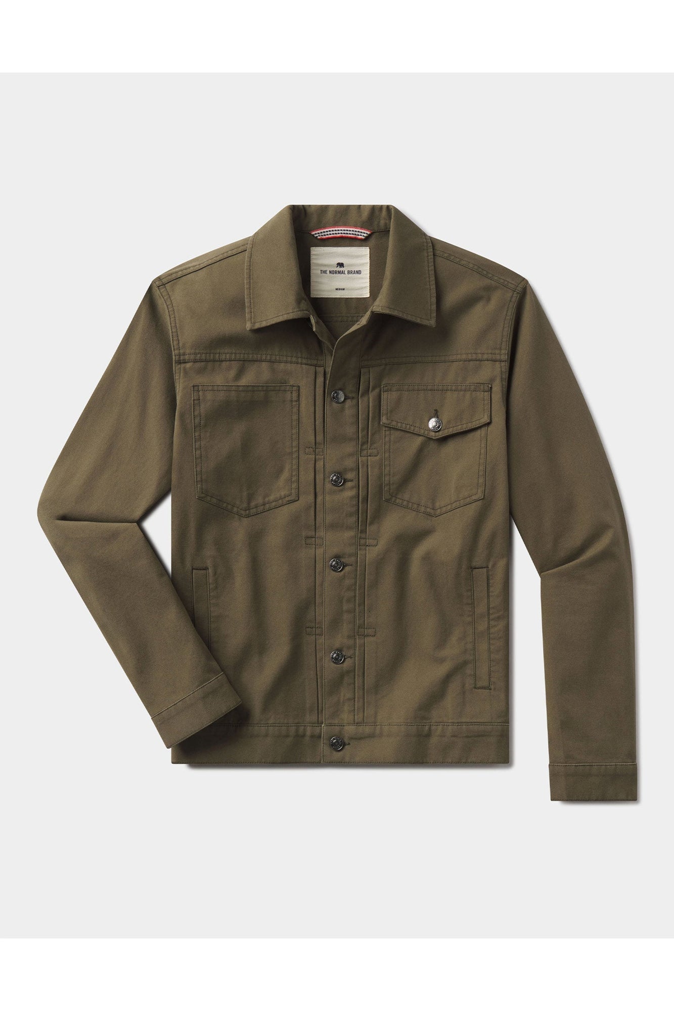 Men | James Canvas Trucker | Dark Moss