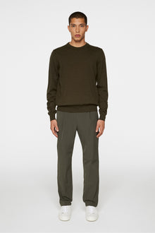 Men | Keane Merino Creneck Sweater | Forest Green