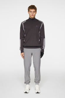 Men | Kendrick Knitted Zip Sweater | Asphalt