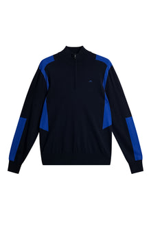 Men | Kendrick Knitted Zip Sweater | JL Navy