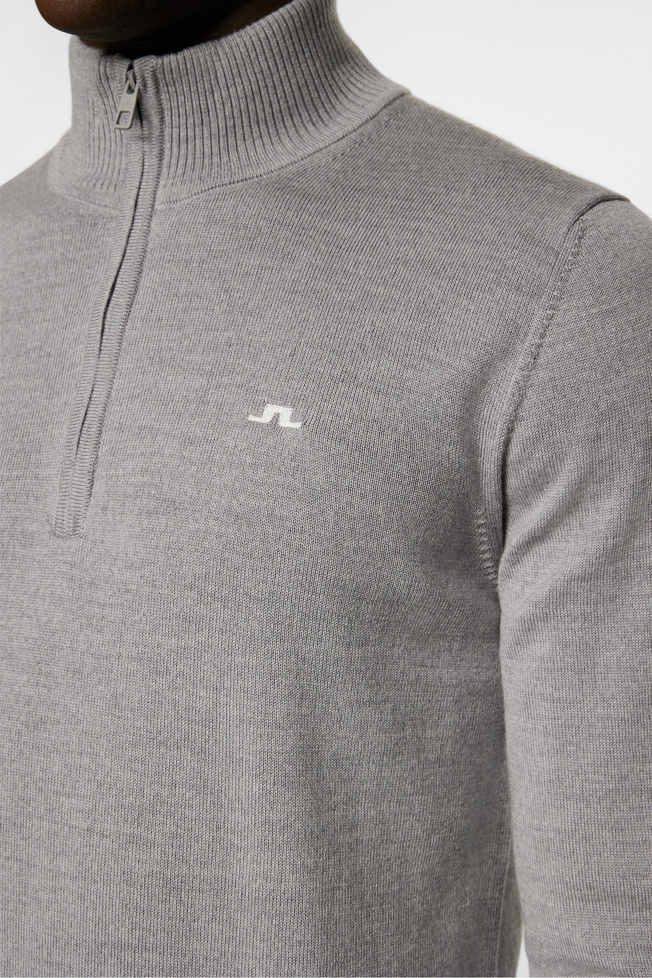 Men | Kian Knitted Sweater | Grey Melange