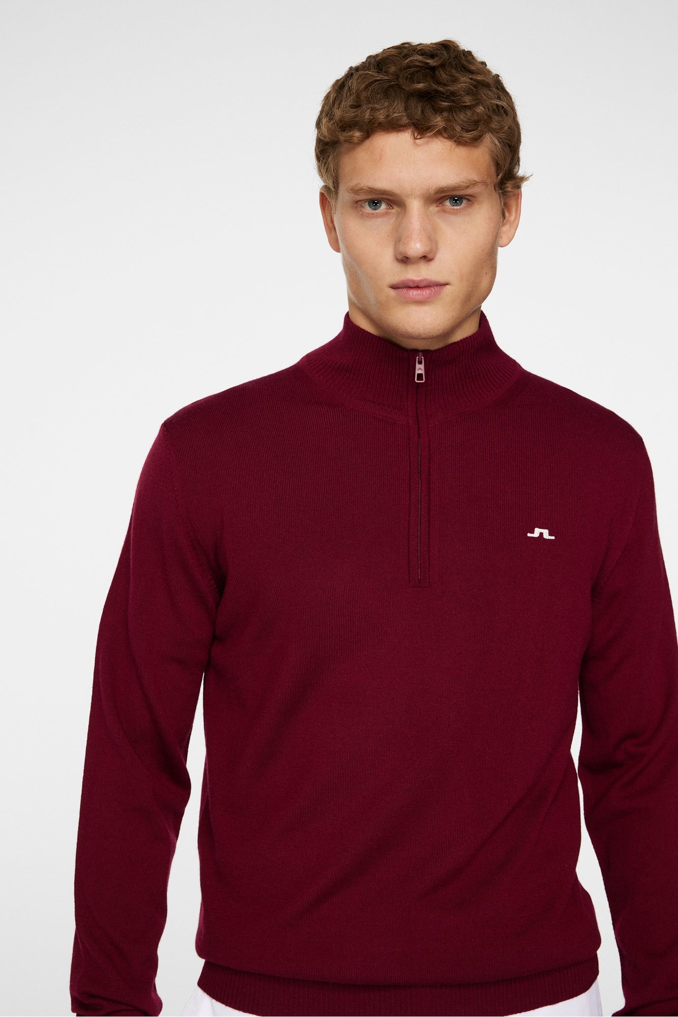 Men | Kian Zipped Sweater | Cabernet