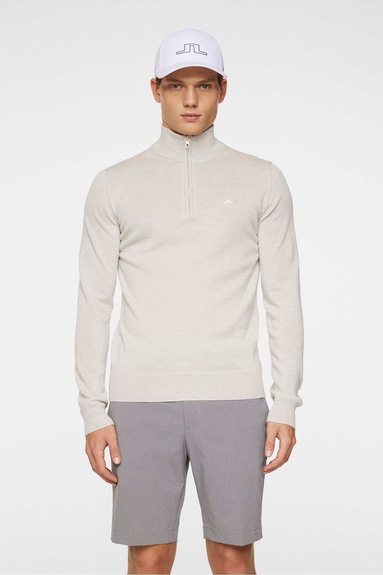 Men | Kian Zipped Sweater | Moonbeam