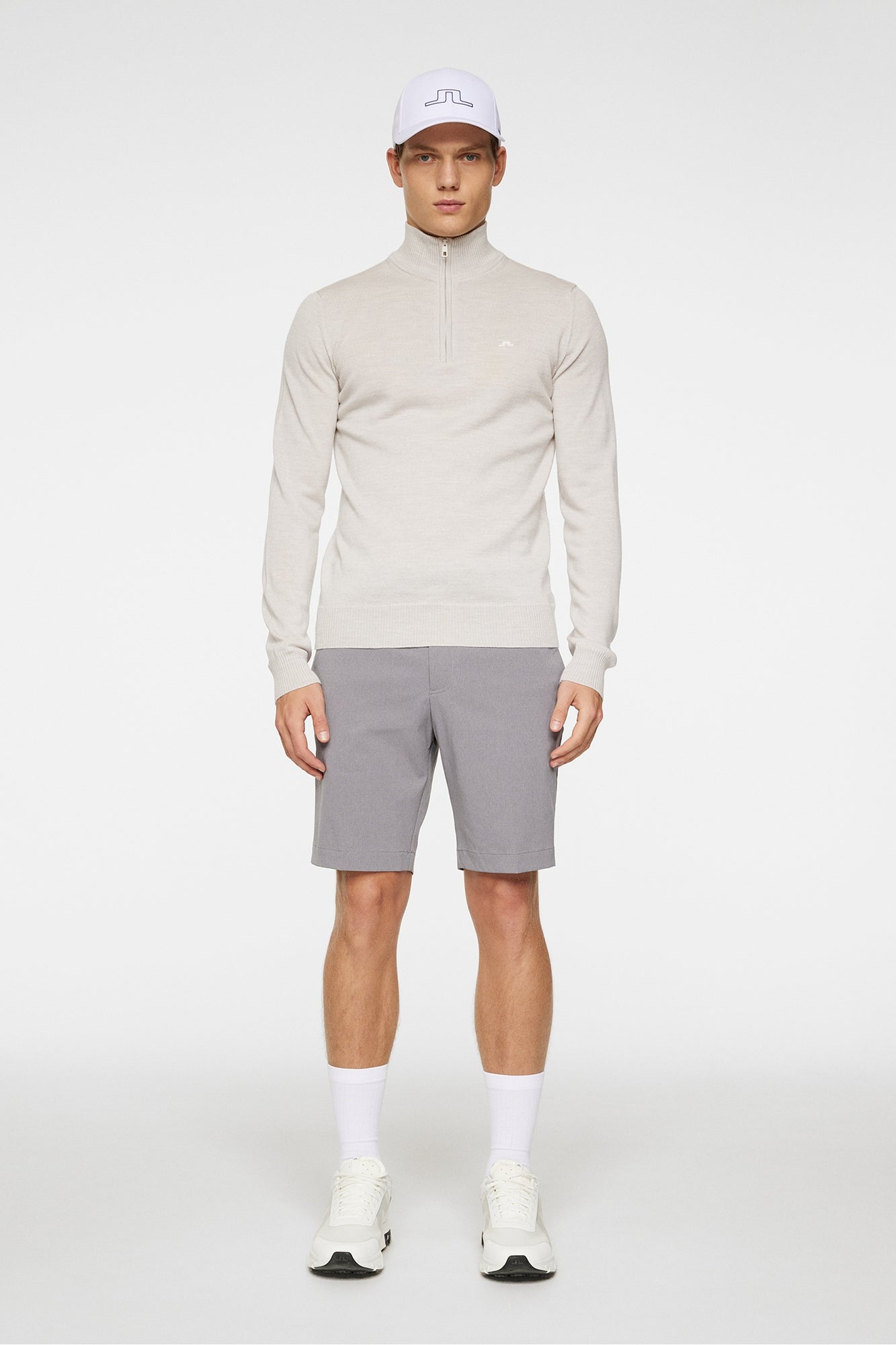 Men | Kian Zipped Sweater | Moonbeam