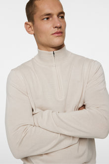 Men | Kiyan Merino Quarter Zip | Moonbeam