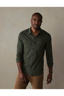 Men | Lennox Jersey Button Up | Alpine