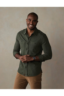 Men | Lennox Jersey Button Up | Alpine