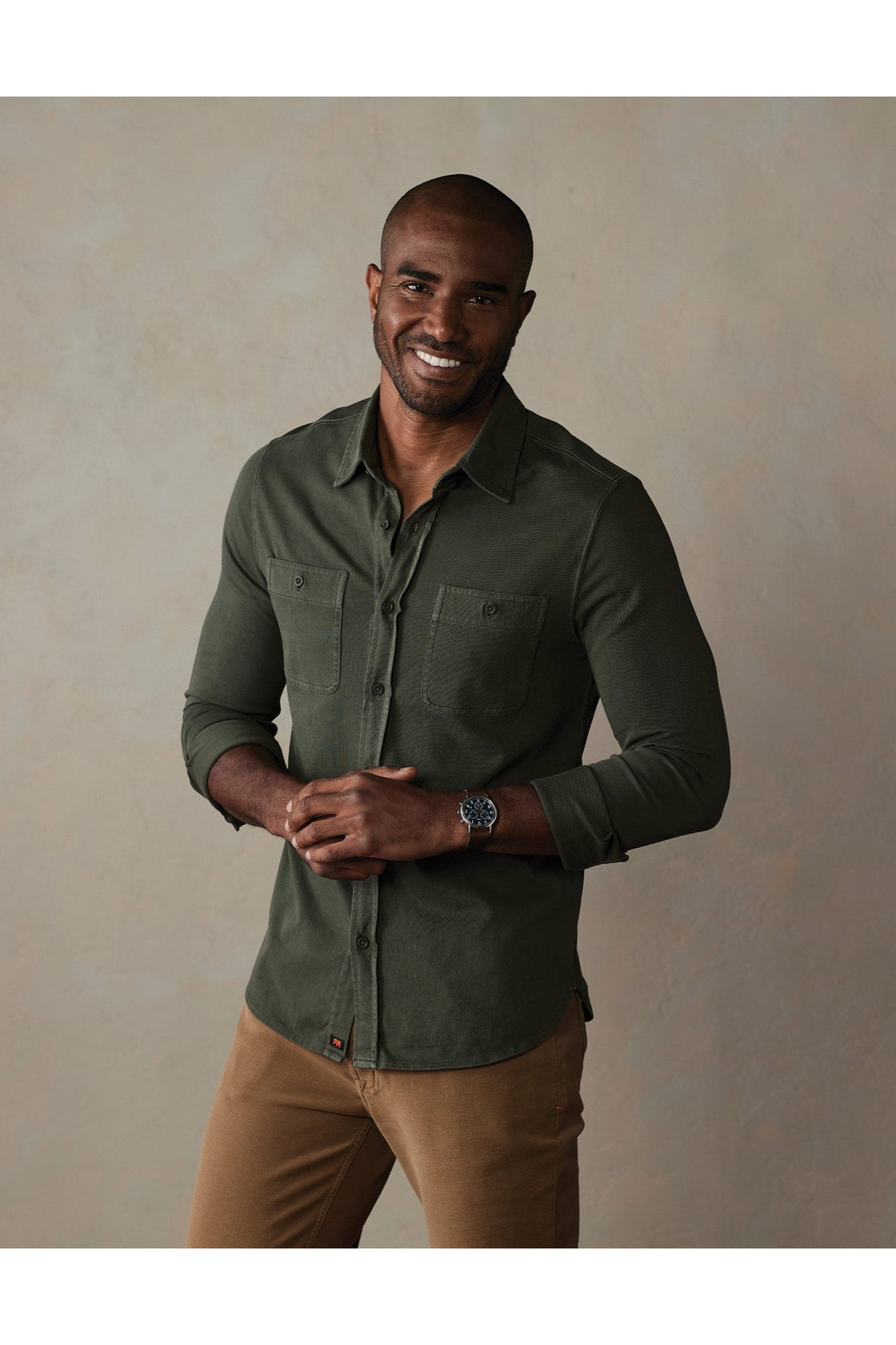 Men | Lennox Jersey Button Up | Alpine