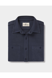 Men | Lennox Jersey Button Up | Navy