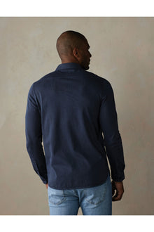 Men | Lennox Jersey Button Up | Navy