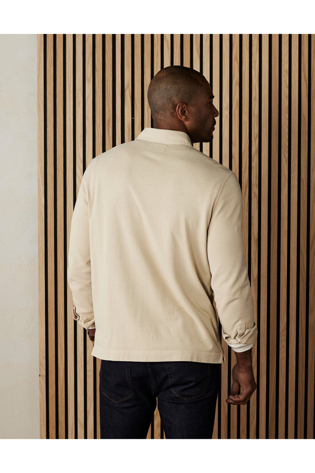Men | Lennox Jersey Polo | Oat