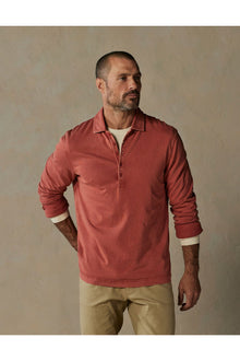 Men | Lennox Jersey Polo | Scarlet
