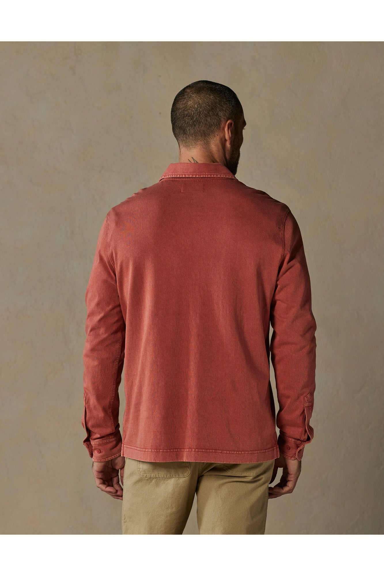 Men | Lennox Jersey Polo | Scarlet