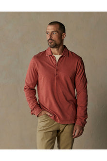 Men | Lennox Jersey Polo | Scarlet