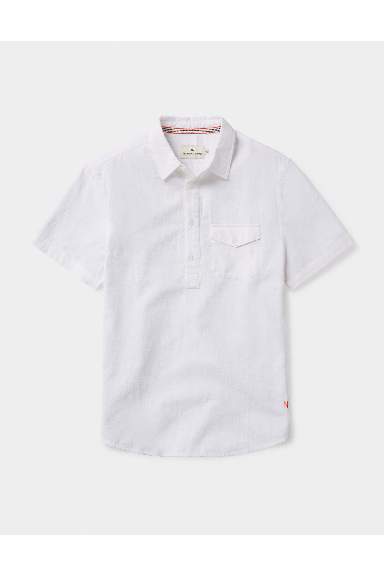 Men | Lived-In Cotton Popover | White