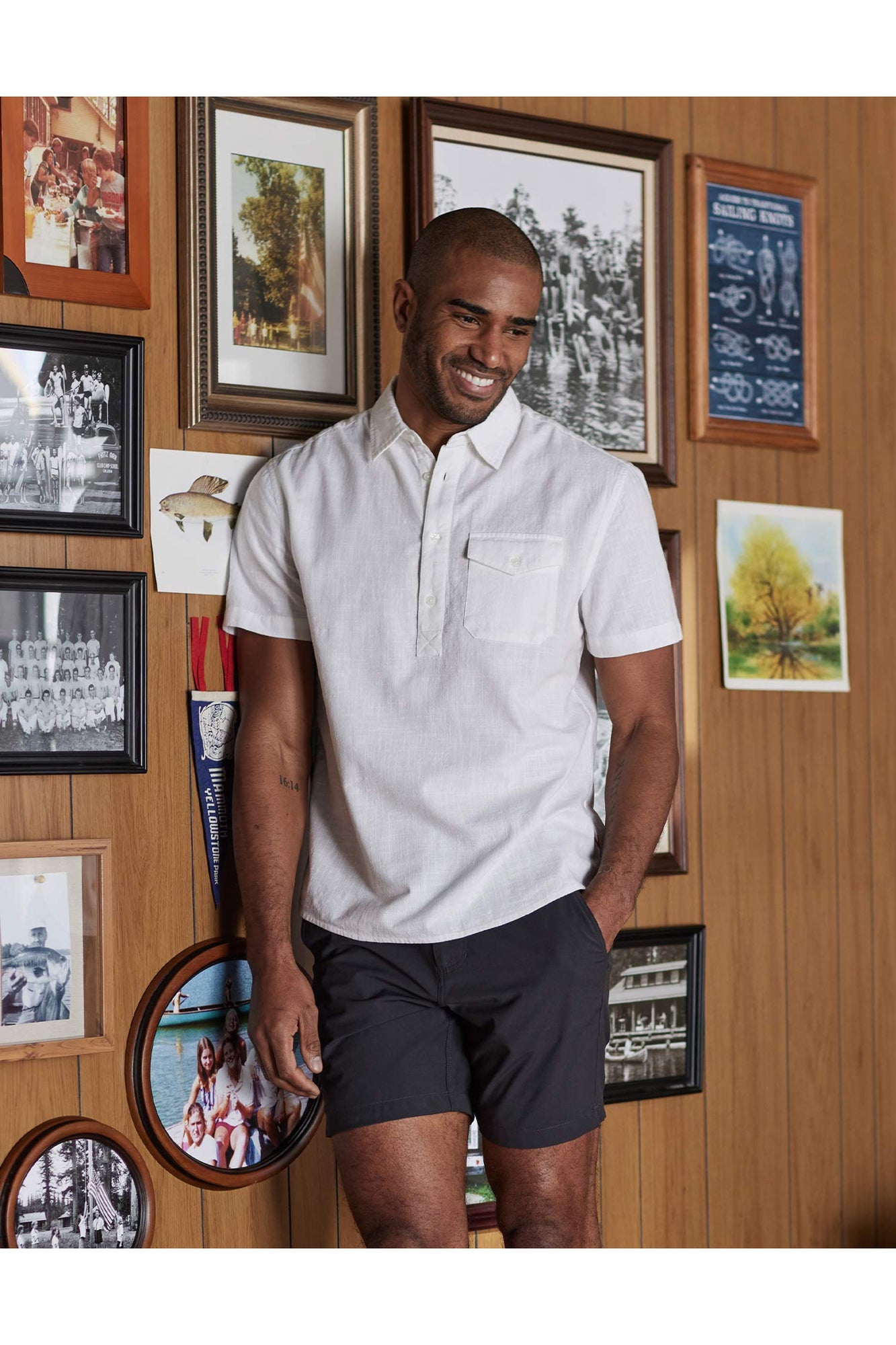 Men | Lived-In Cotton Popover | White