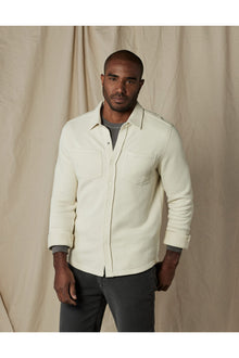 Men | Loop Terry Button Up | Ecru