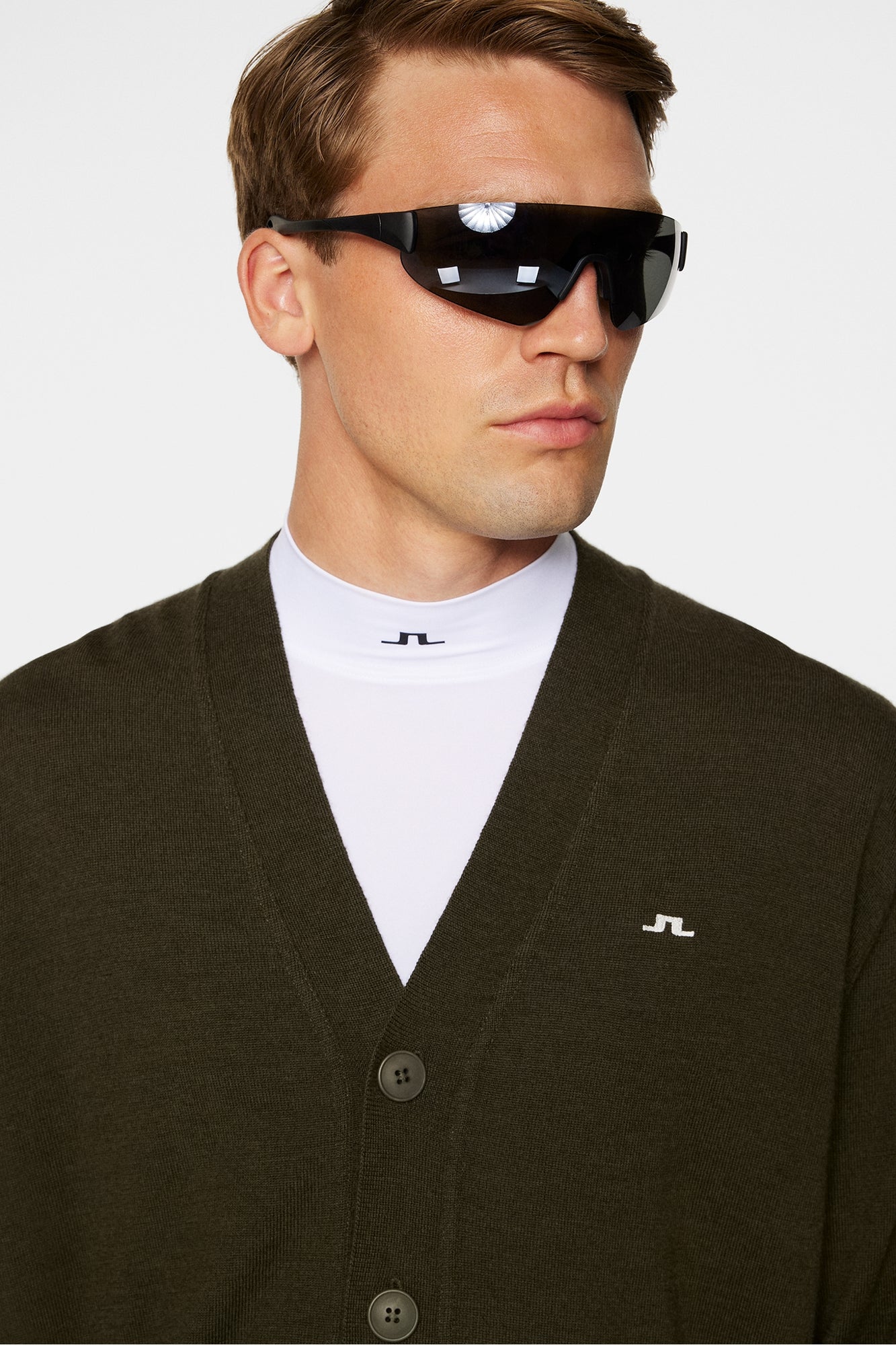 Men | Lucas Knitted Cardigan | Forest Green