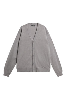 Men | Lucas Knitted Cardigan | Grey Melange