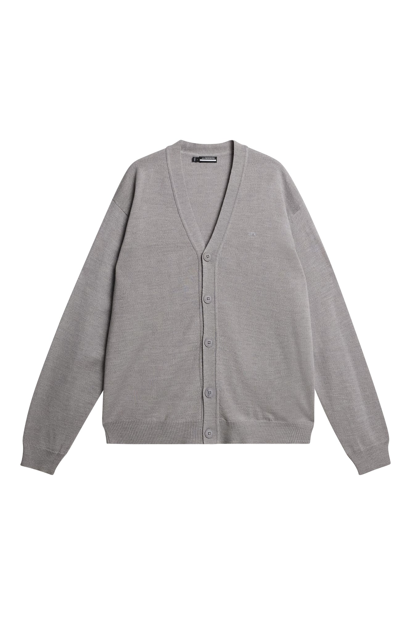 Men | Lucas Knitted Cardigan | Grey Melange