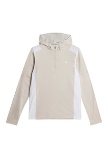 Men | Lukas Quarter Zip Hood | Moonbeam