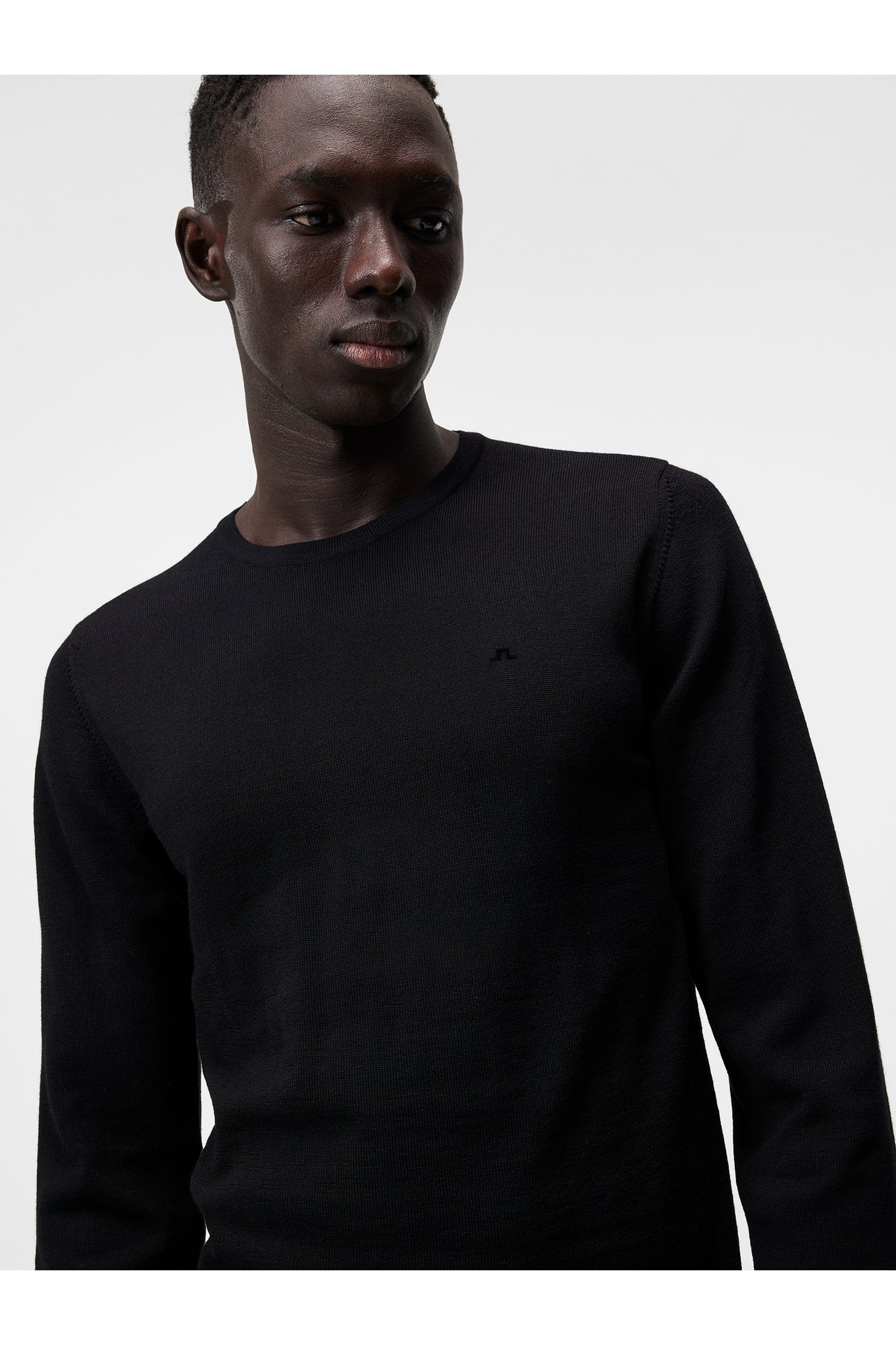 Men | Lyle Merino Creneck Sweater | Black
