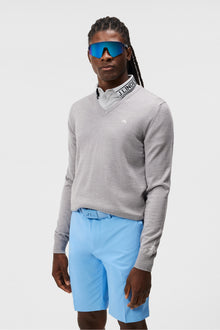 Men | Lymann Knitted Sweater | Grey Melange