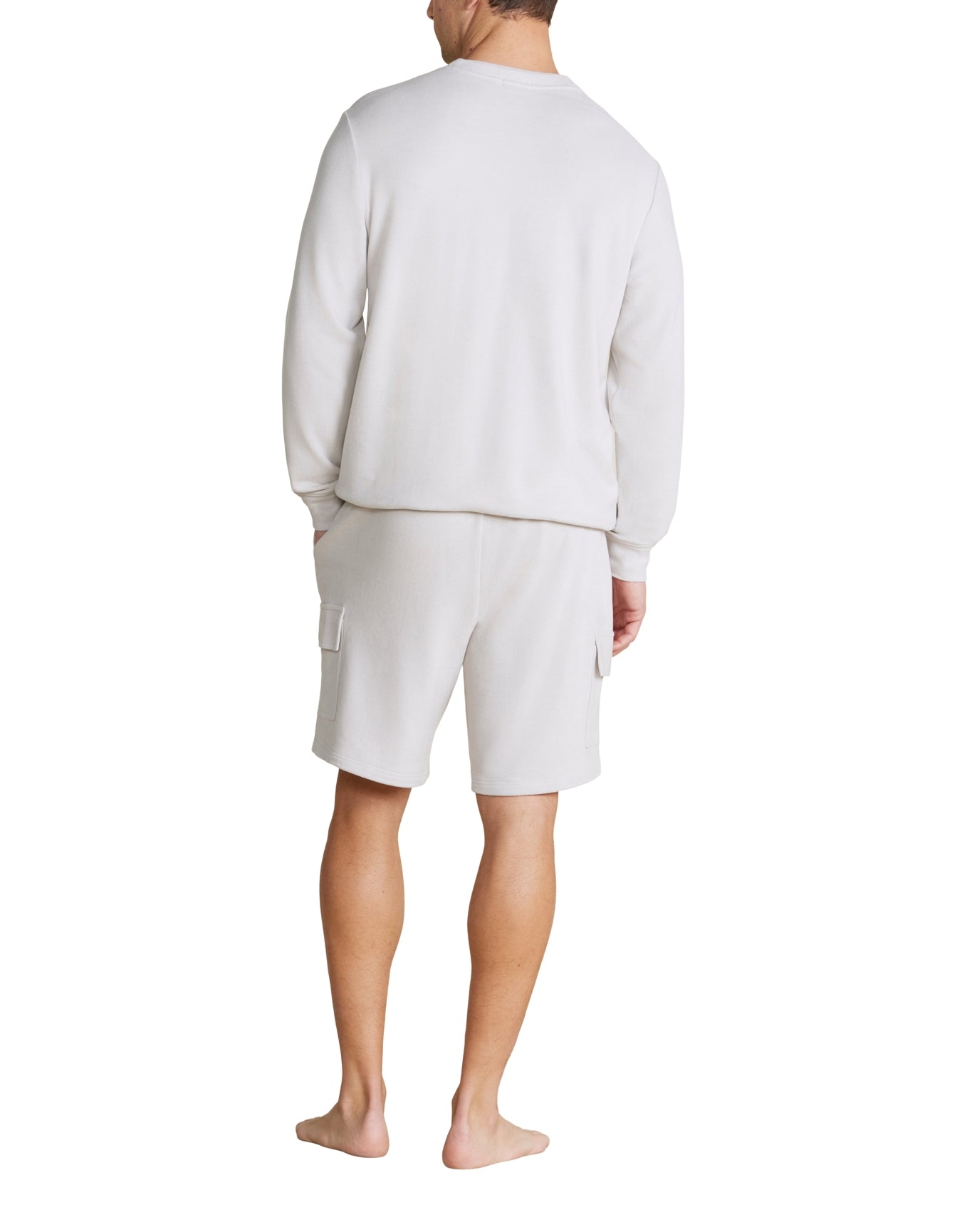 Men | MC Brushed Fleece Cargo Short | Silver