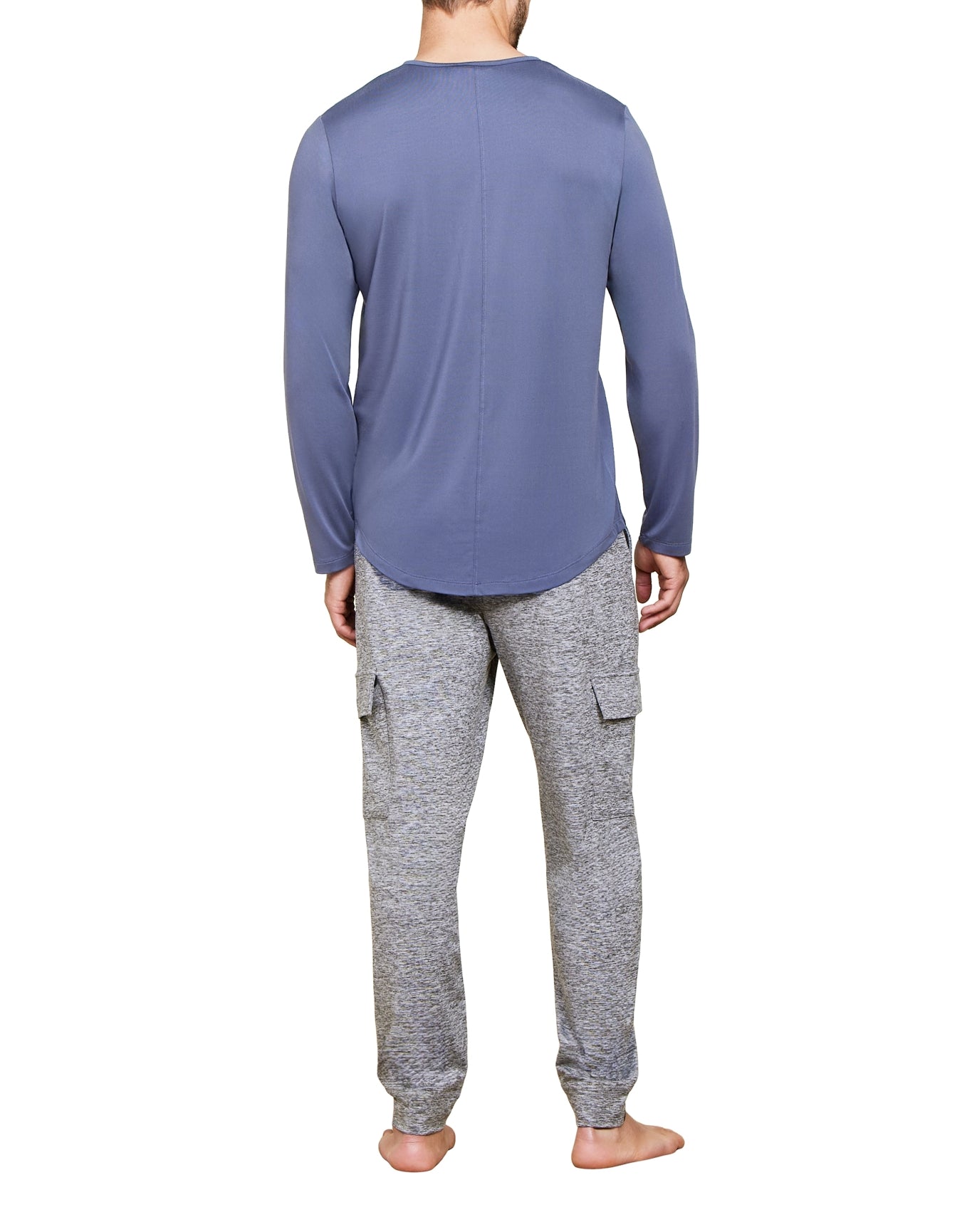 Men | MC Butterchic Long Sleeve Henley | Cosmic Blue