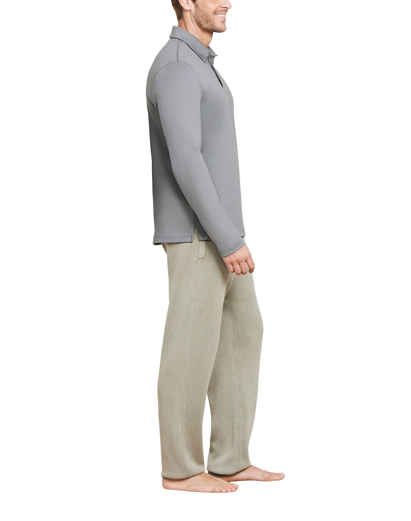 Men | MC Pima Long Sleeve Polo | Olive Branch