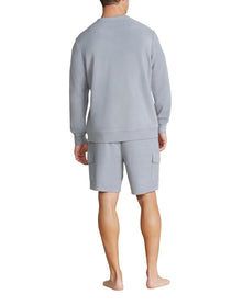 Men | MC s Brushed Fleece Split Neck Pullover | Moonbeam