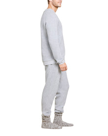 Men | MC s Waffle Knit Raglan Pullover | He Gray