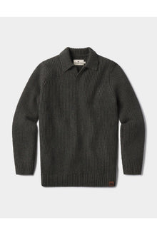 Men | Marled Polo Sweater | Olive