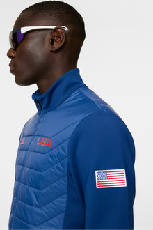 Men | Maurice Hybrid Jacket | Estate Blue