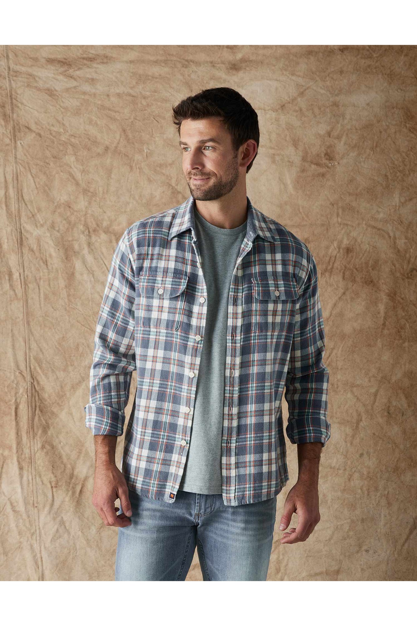 Men | Mountain Overshirt | Mineral Blue