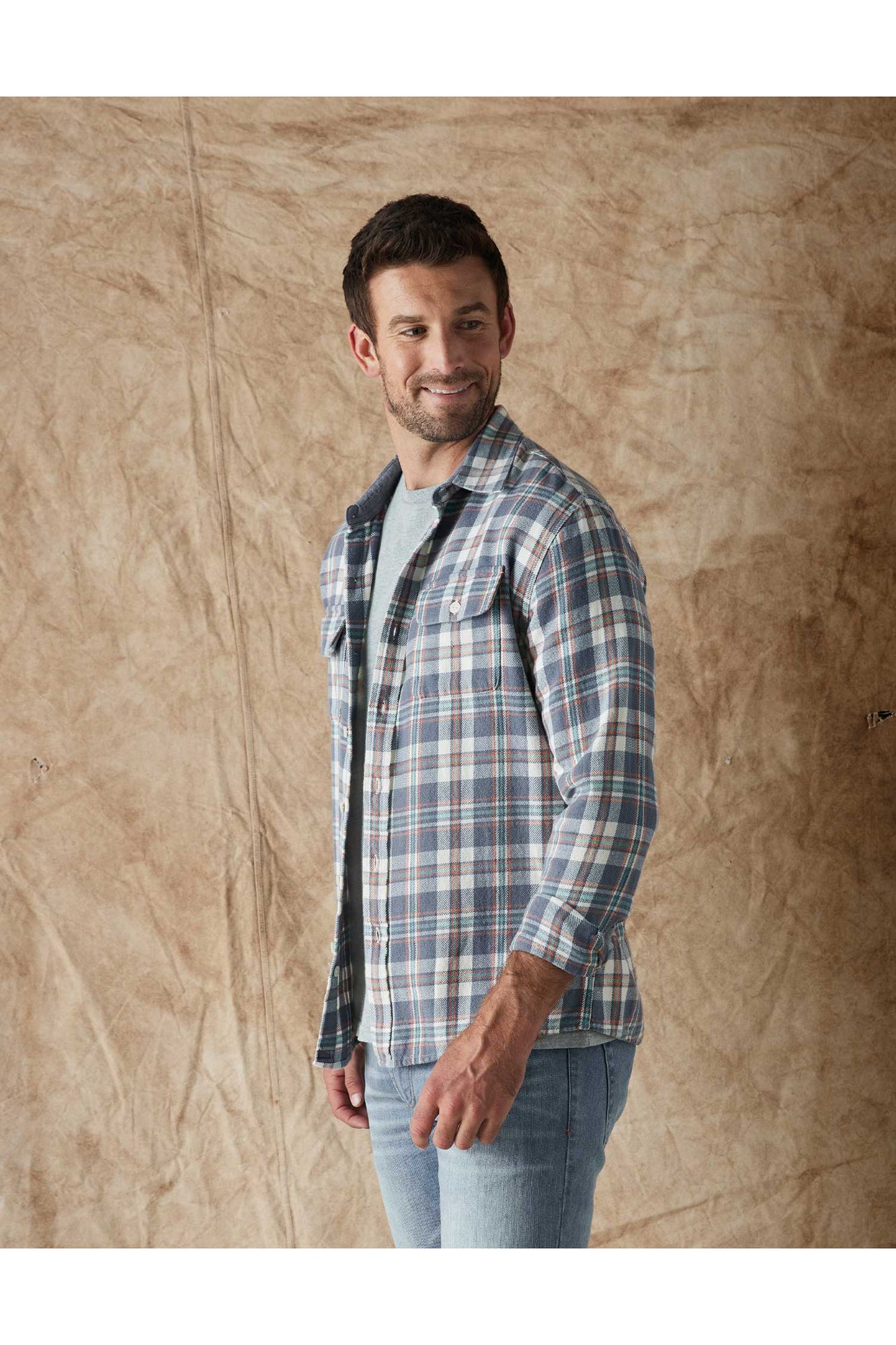 Men | Mountain Overshirt | Mineral Blue