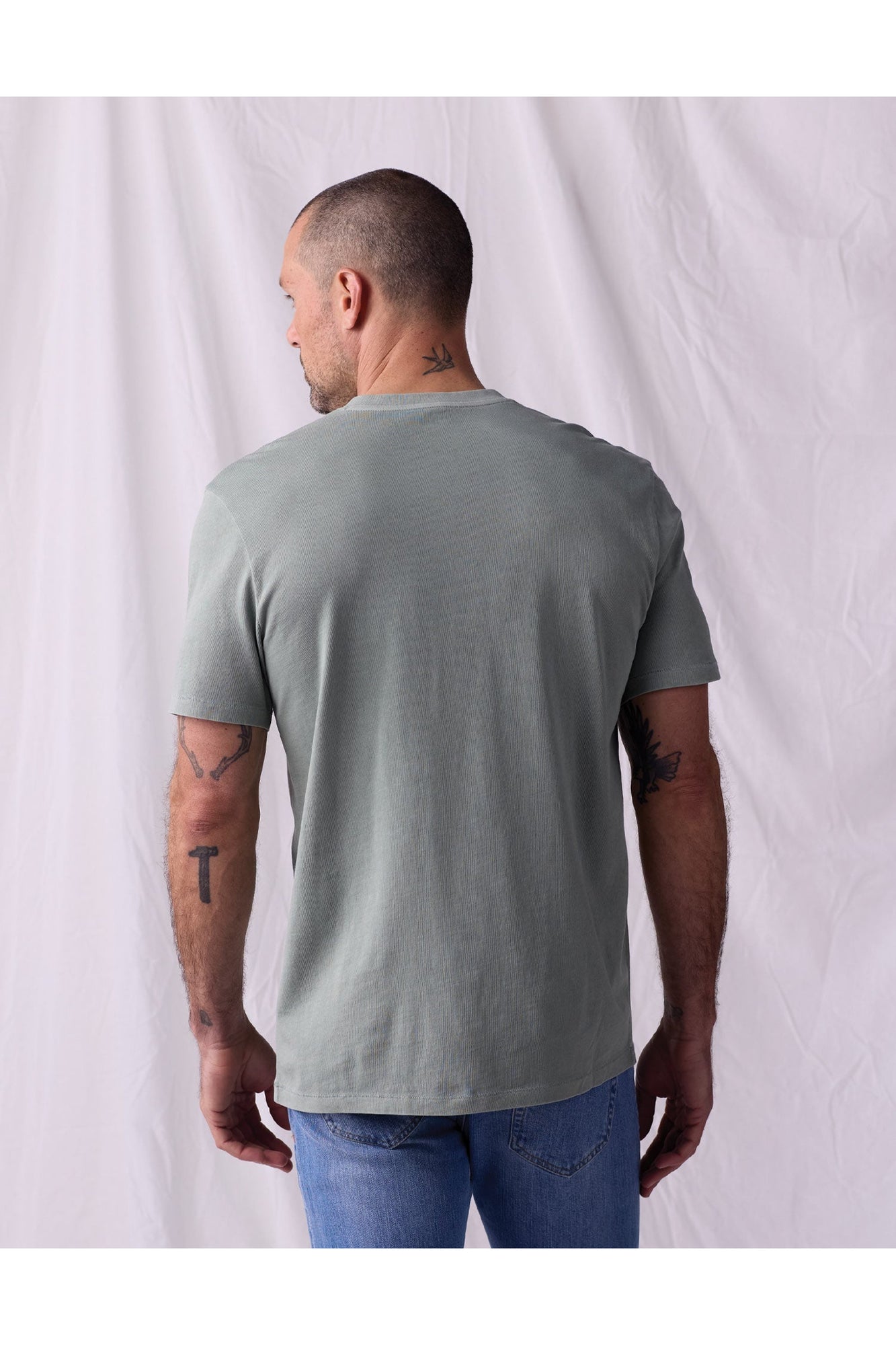 Men | Normal Jersey Henley | Juniper
