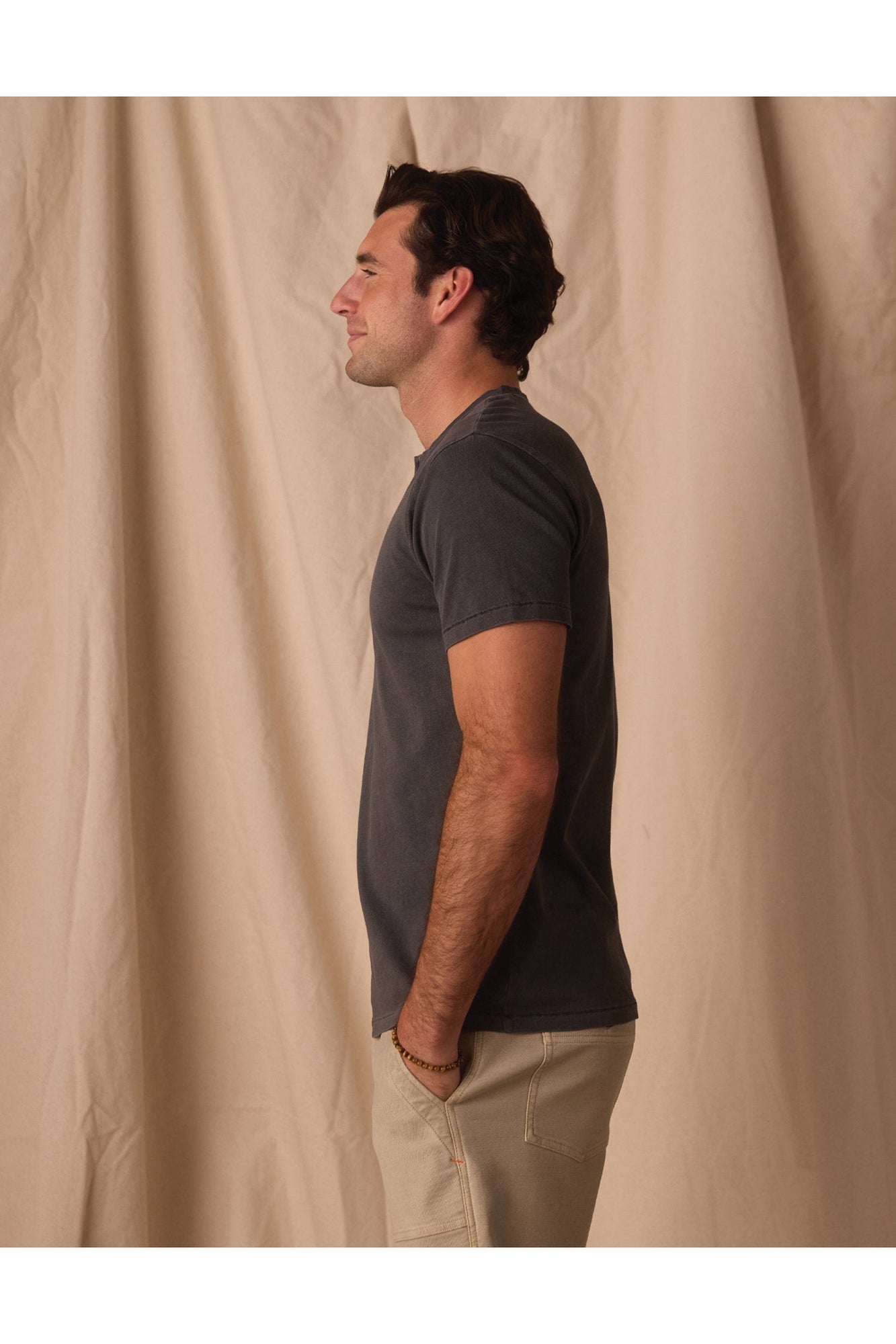 Men | Normal Jersey Henley | Shadow
