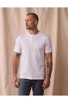 Men | Normal Jersey Henley | White