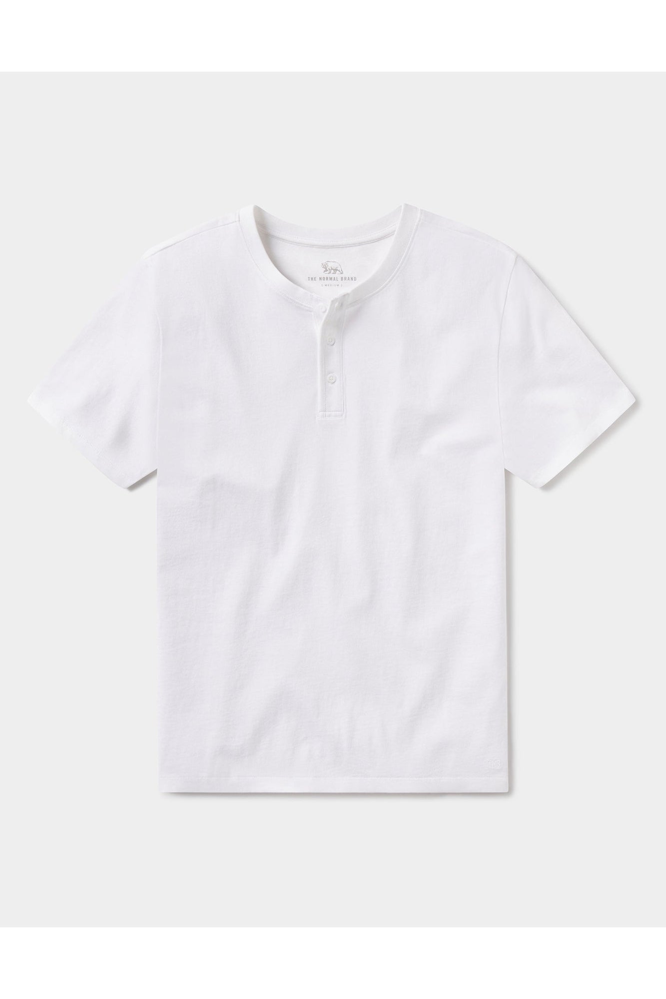 Men | Normal Jersey Henley | White