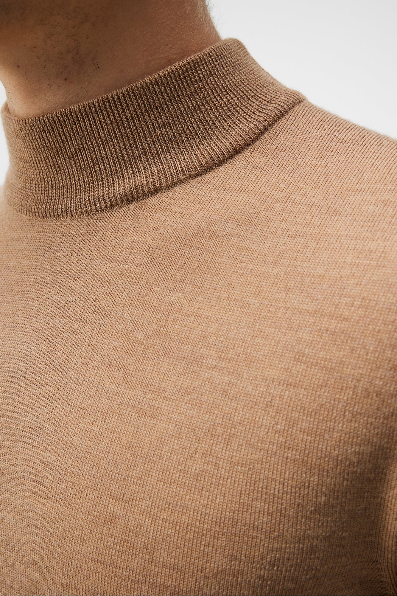 Men | Norman Merino Turtle Neck | Chipmunk Melange