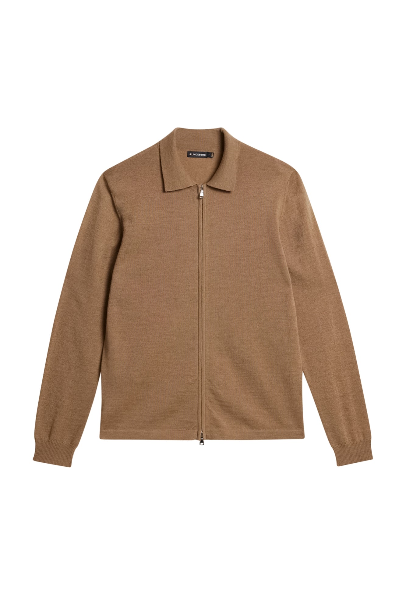 Men | Nyle Merino Zip Cardigann | Chipmunk Melange