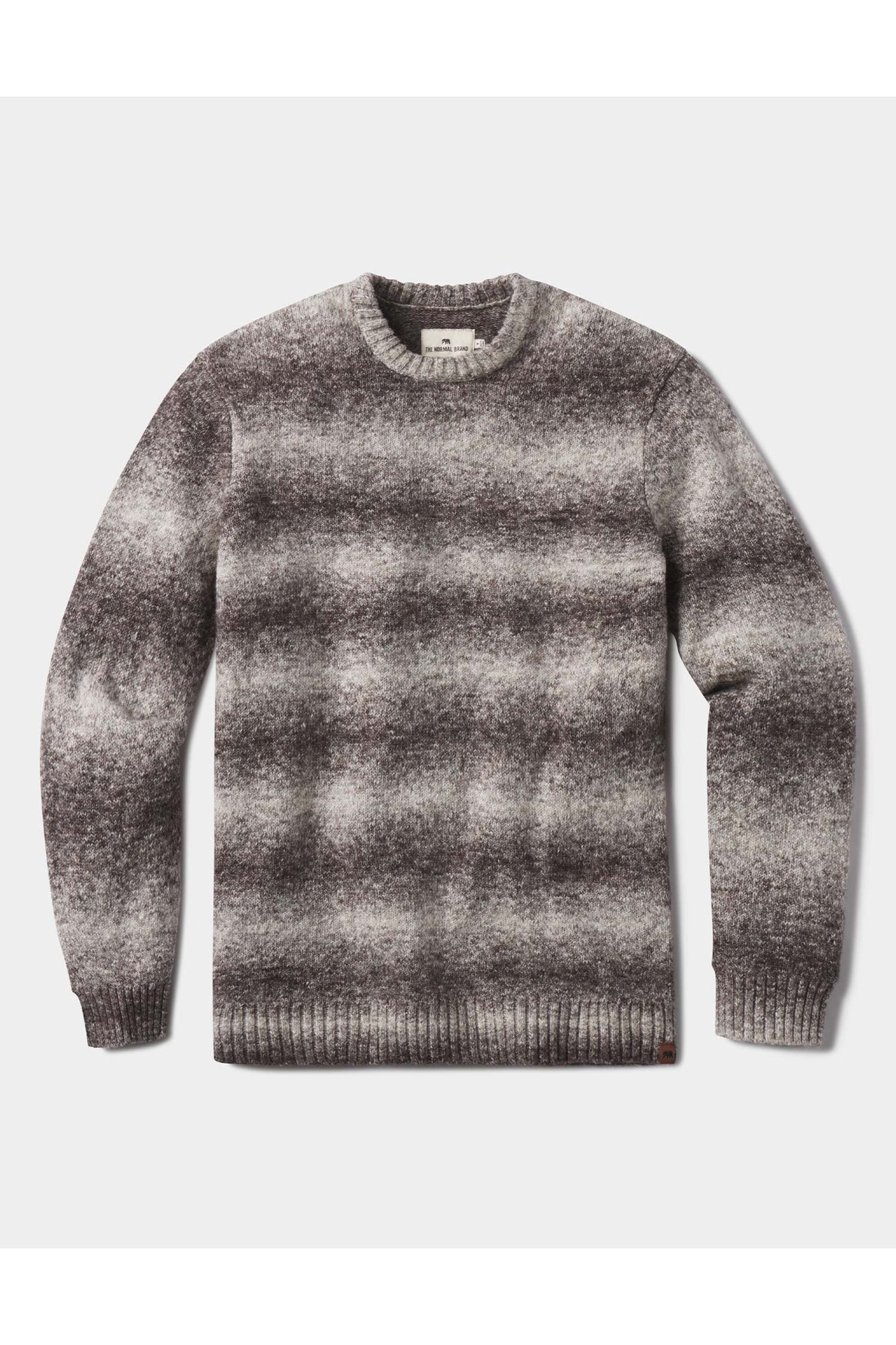 Men | Ombre Crewneck Sweater | Ash